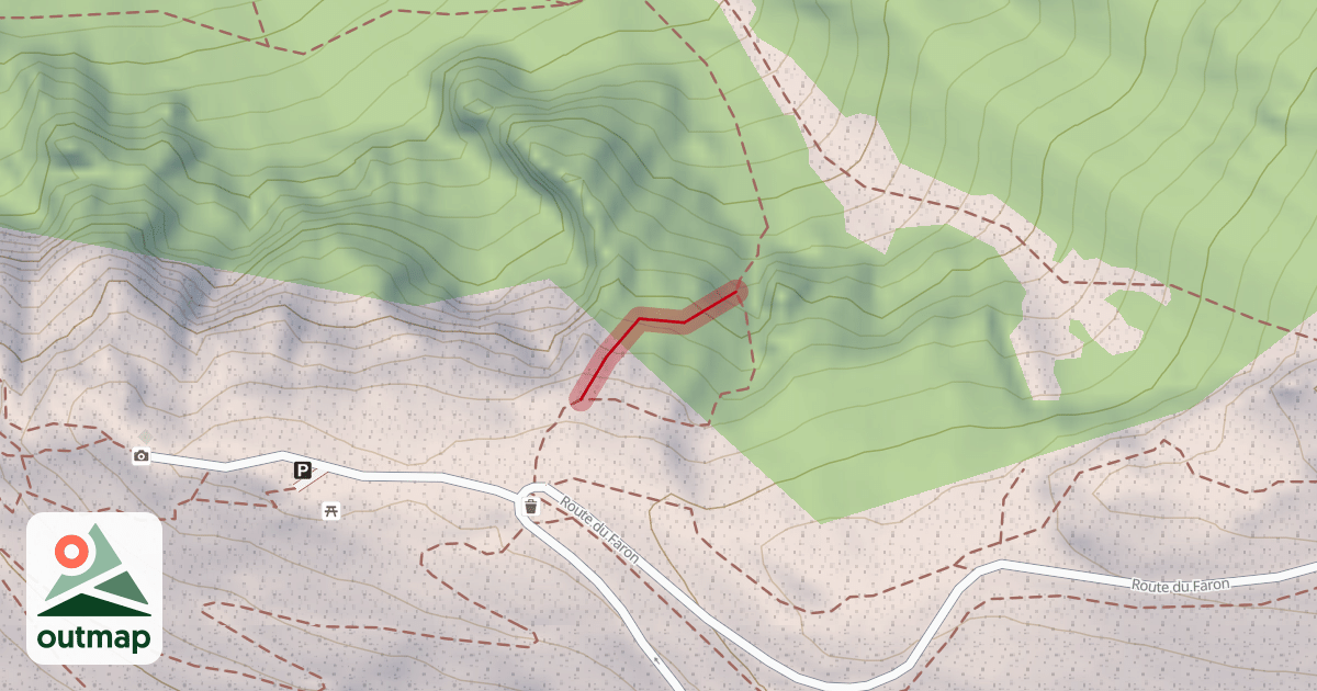 Map of Sentier Dangereux