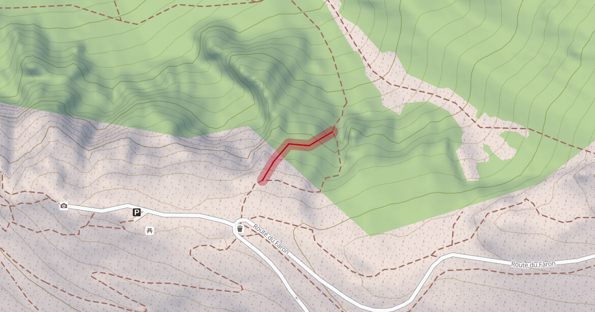 Map preview of Sentier Dangereux