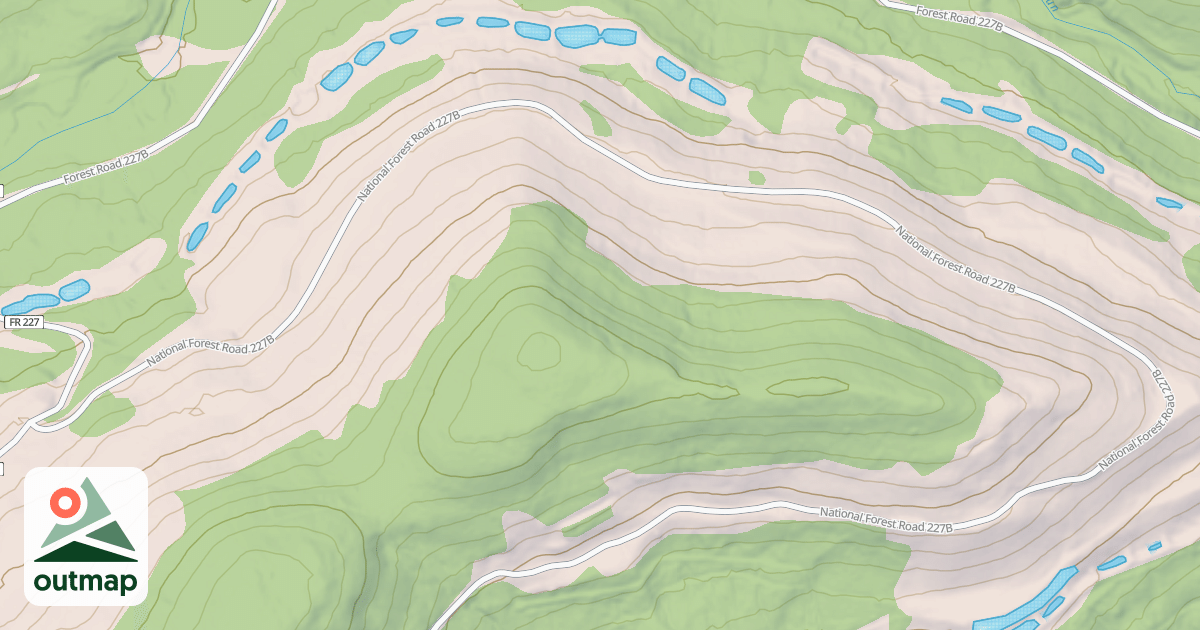 Map of LESSER POND