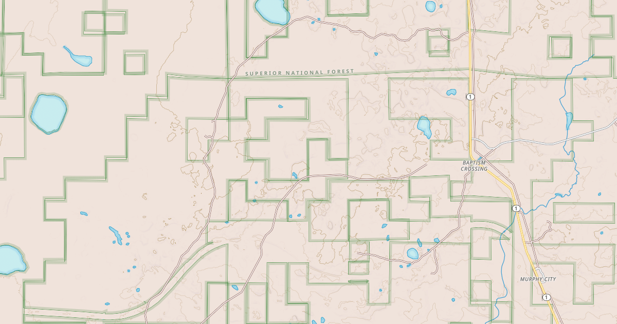 Map preview of CLOQUET LAKE