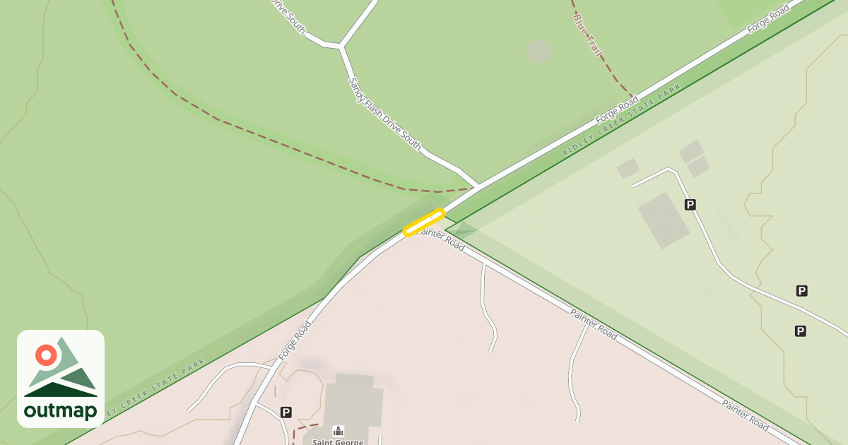Map of Forge Road Trail