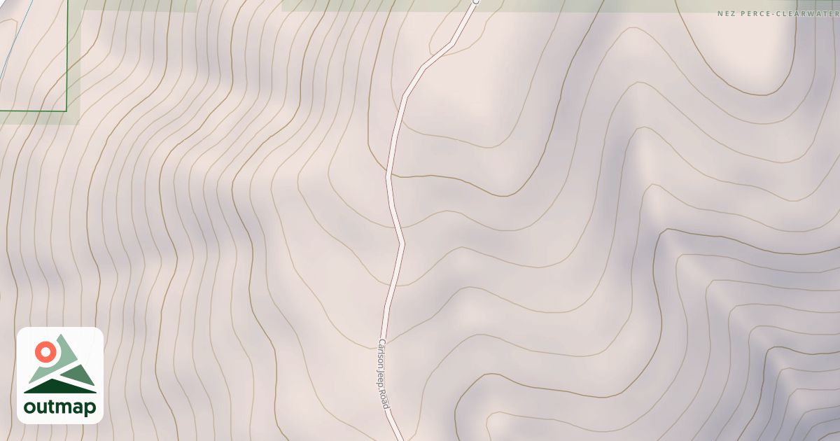 Map of CARLSON JEEP ROAD