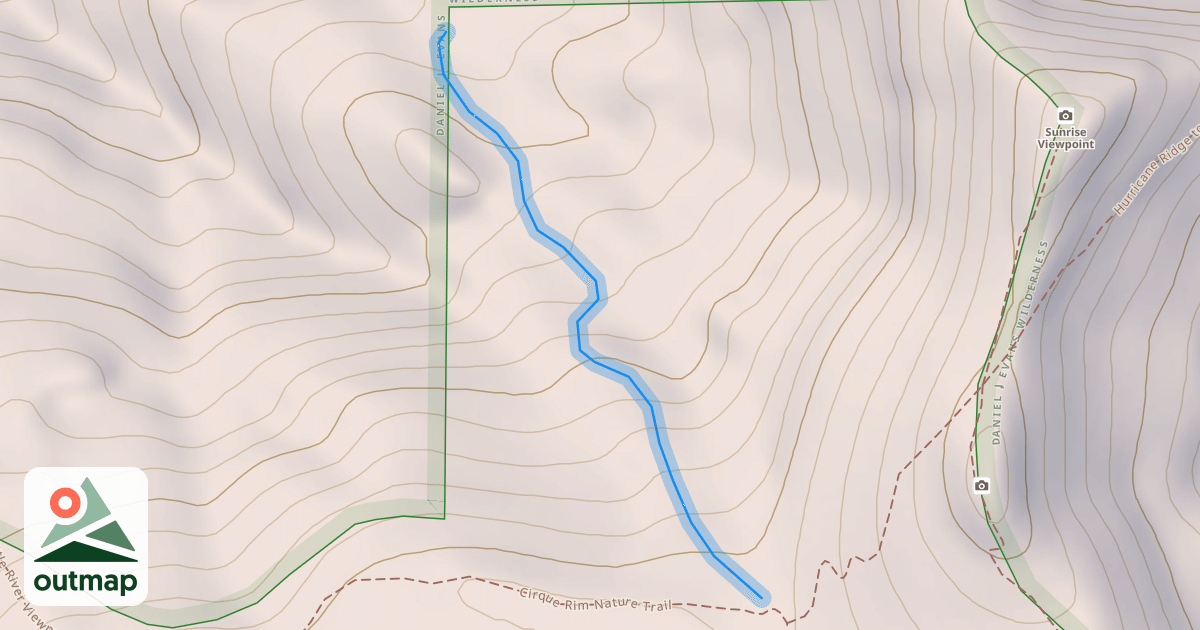 Map of Switchback Trail
