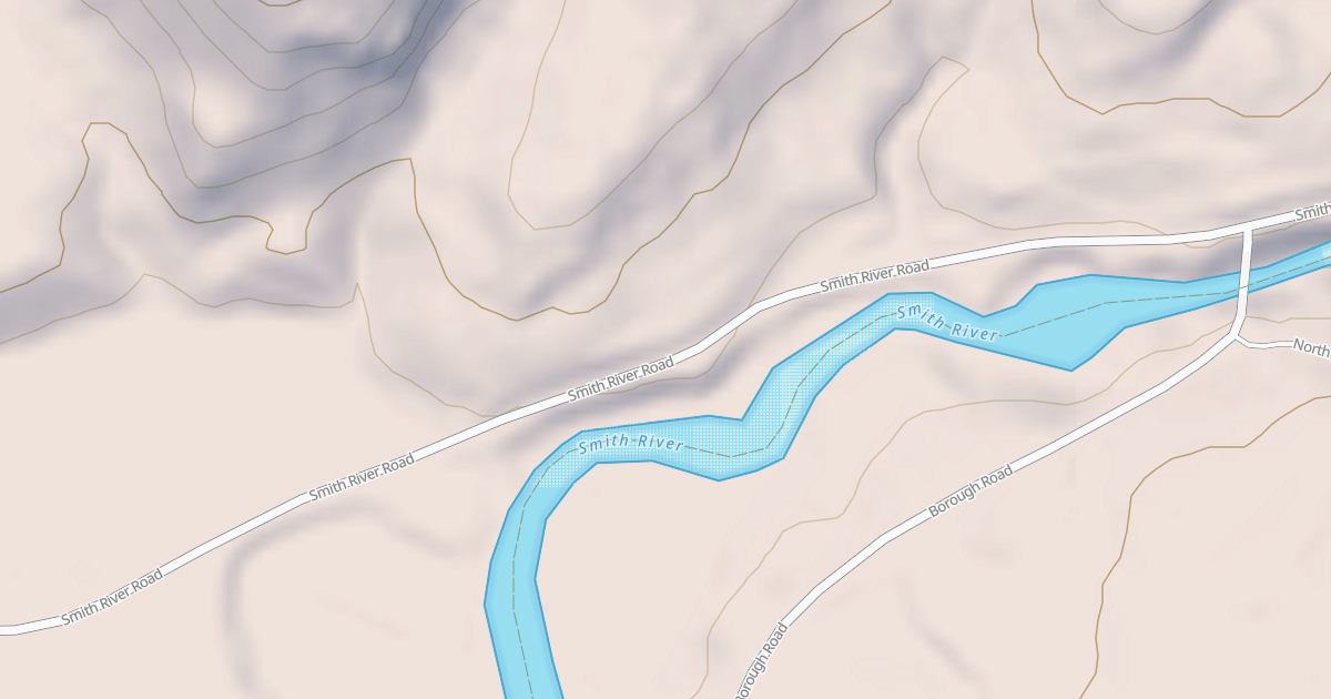 Map preview of Smith River Rd