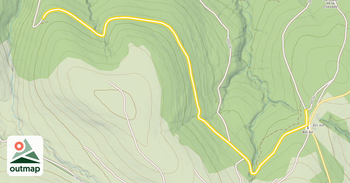 Map of Le Belvédère