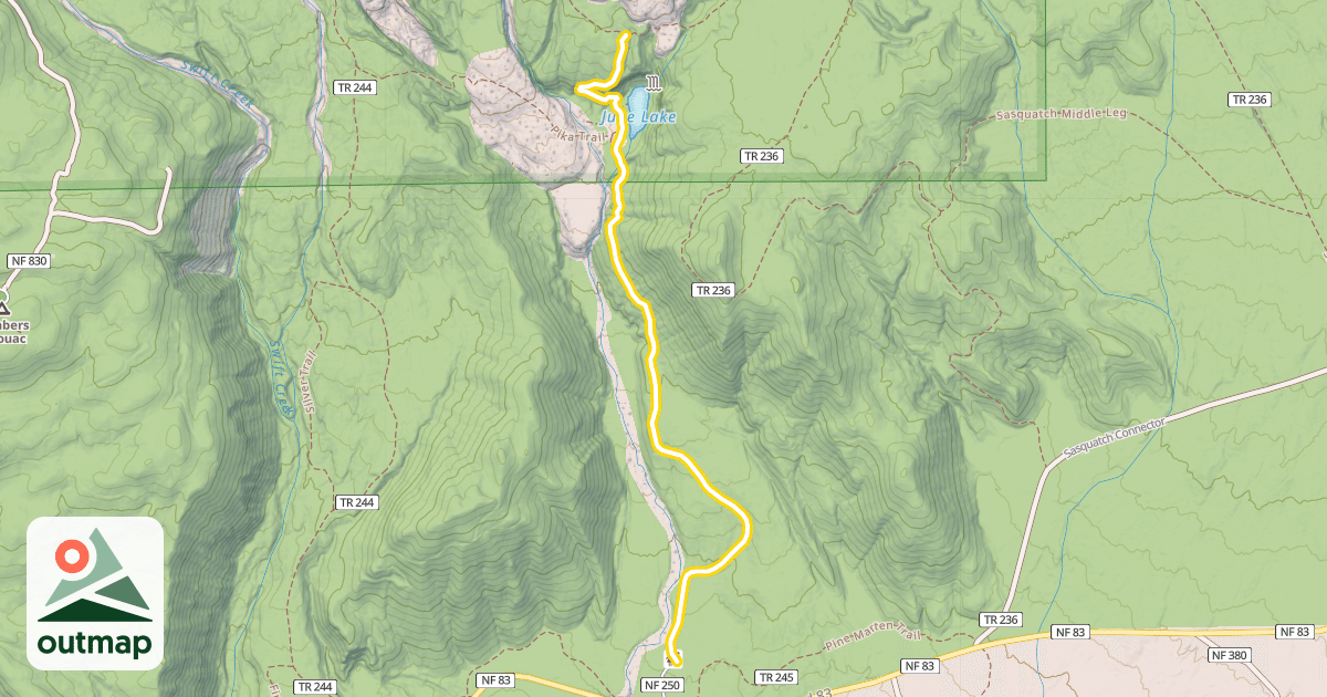 Map of June Lake Trail