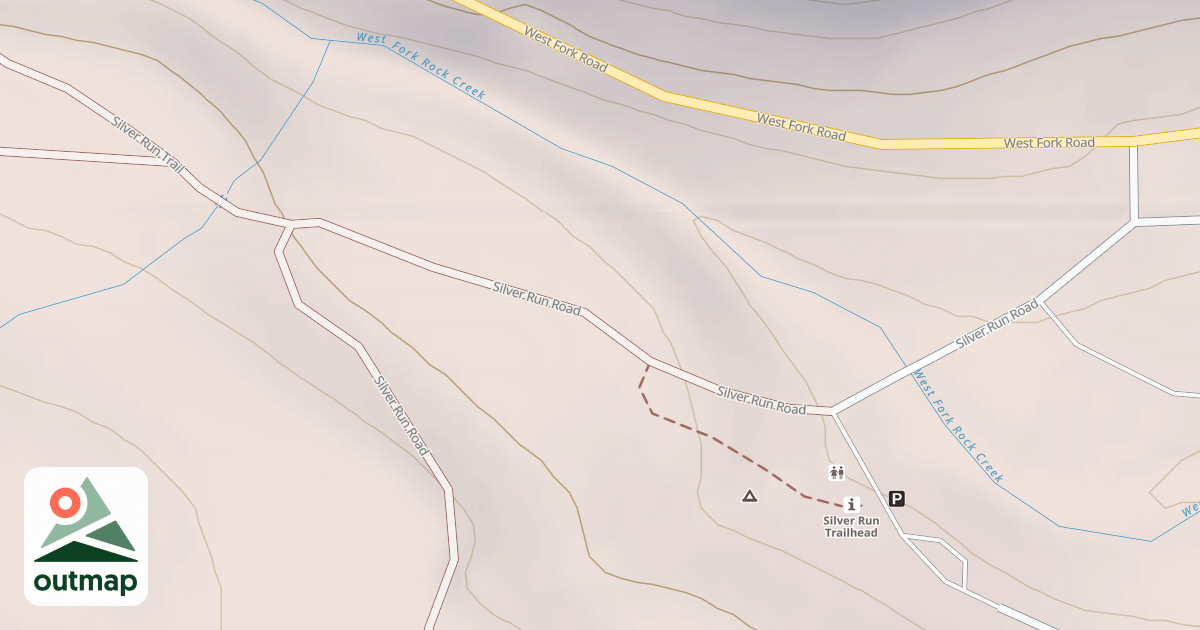 Map of SILVER RUN