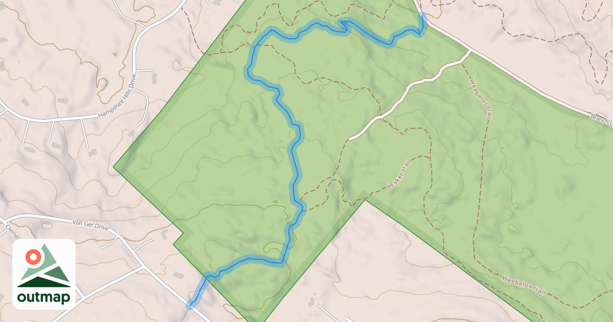 Map of Eastman Trail
