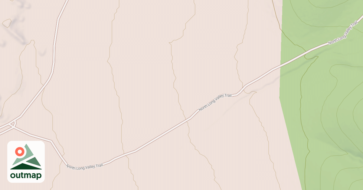 Map of NORTH LONG VALLEY