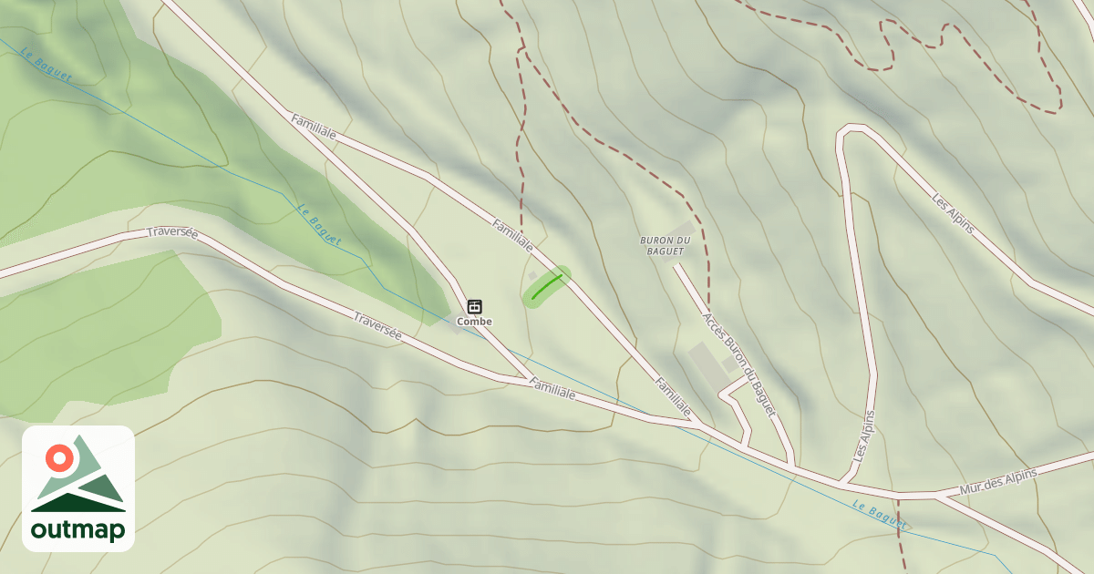 Map of Les Alpins