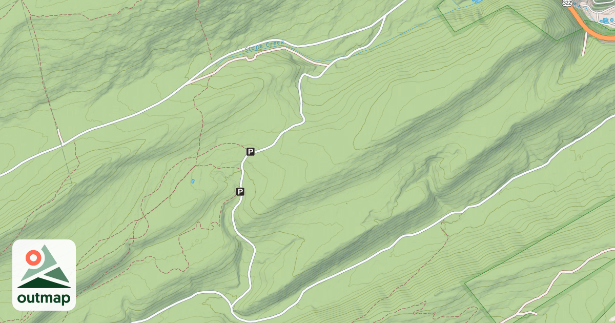 Map of Rothrock State Forest Seven Mountains Snowmobile Trails