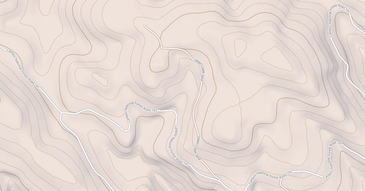Map preview of OLSEN CREEK SPUR