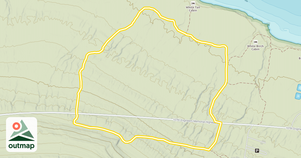 Map of Deer Yard Trail
