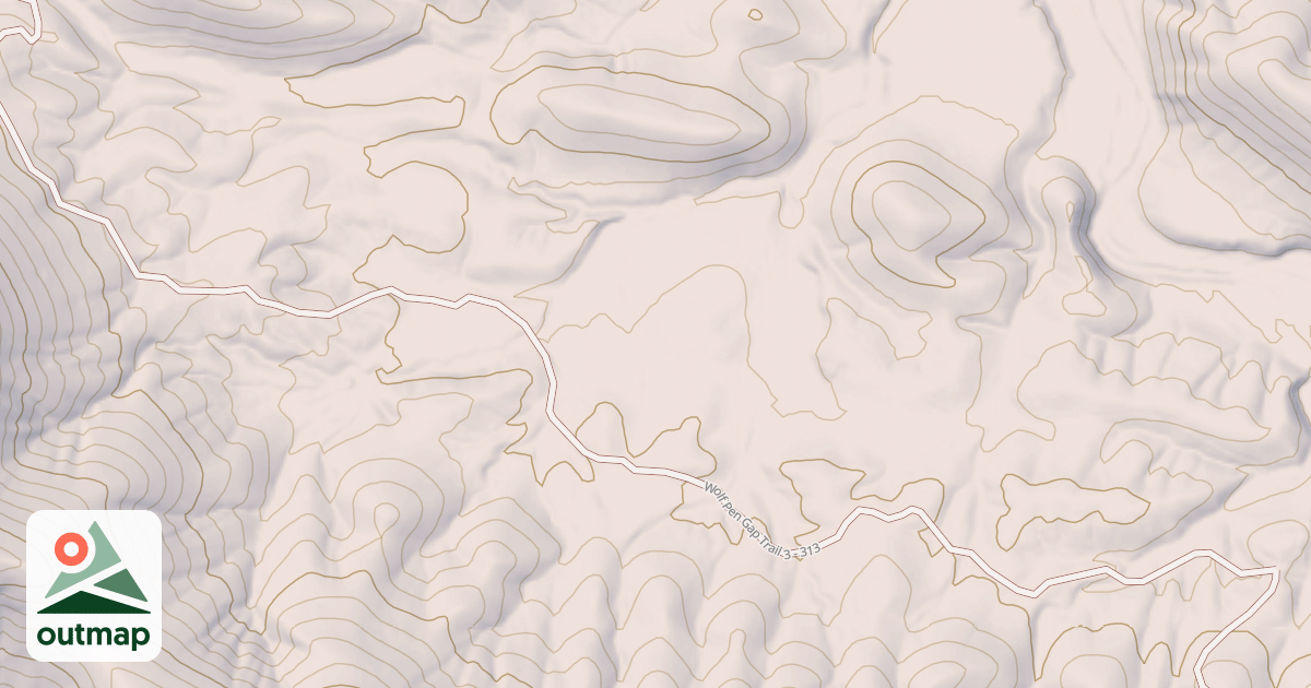 Map of WOLF PEN GAP 3