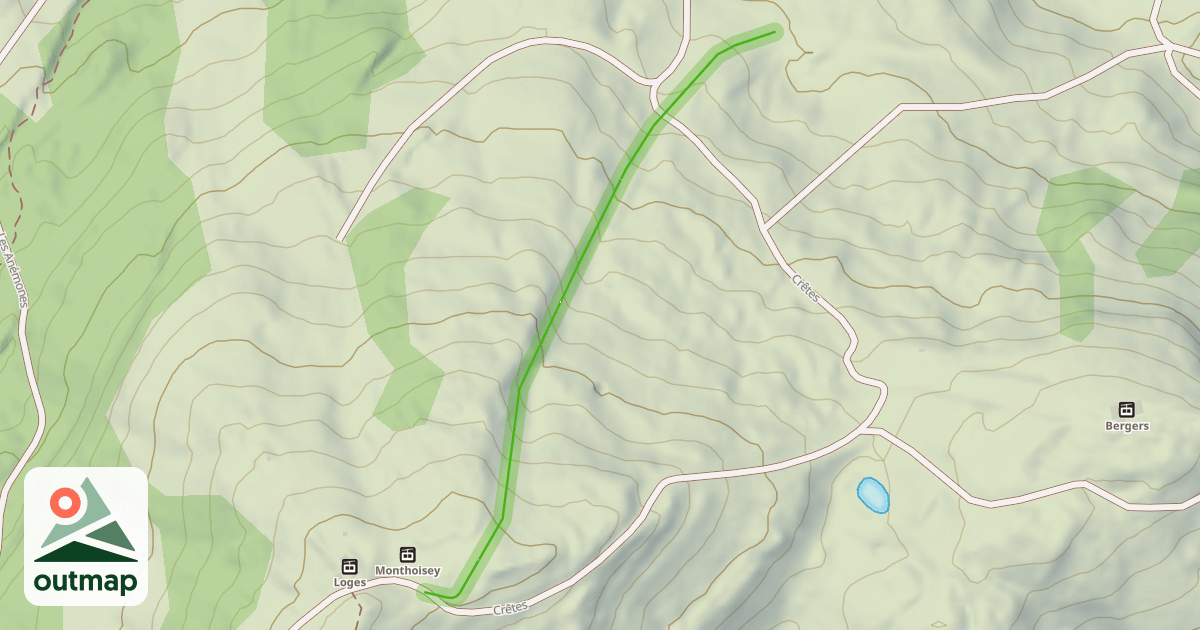 Map of Les Gentianes
