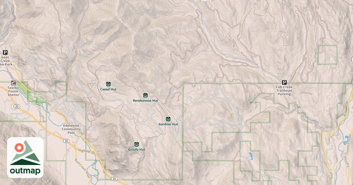 Map of BOESEL CANYON
