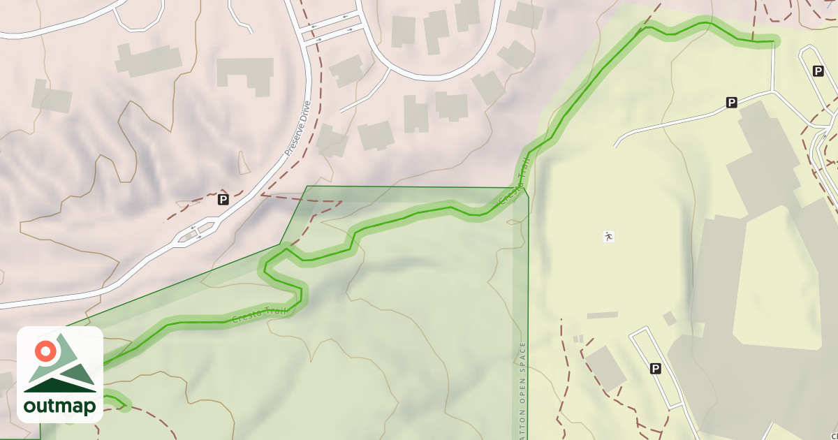 Map of Cresta Trail