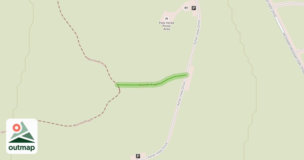 Map of North Trail
