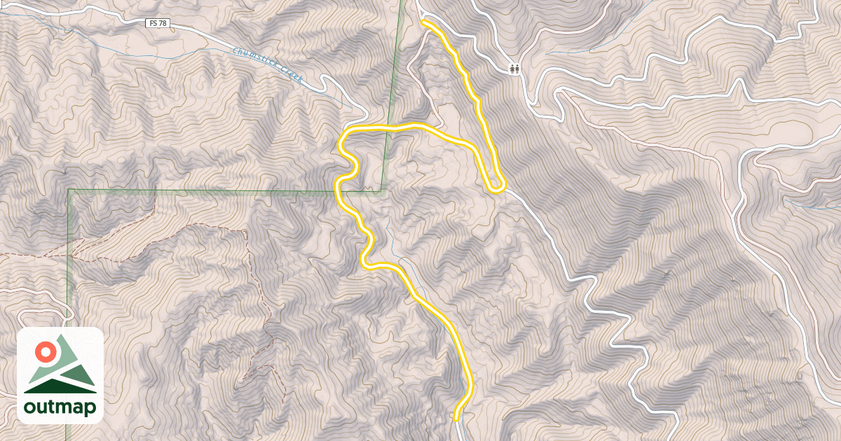 Map of Forest Road 7520