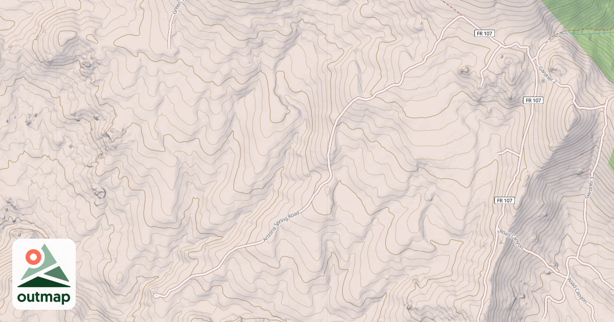Map of ARIZONA SPRING
