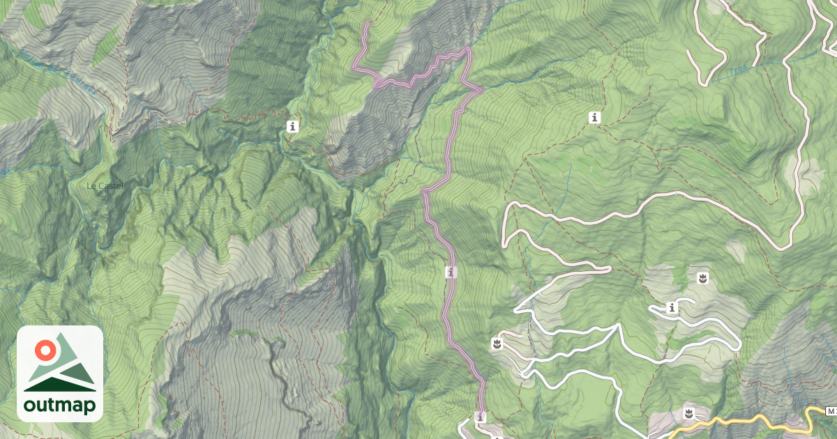Map of Chemin de la Tira d'Andréani