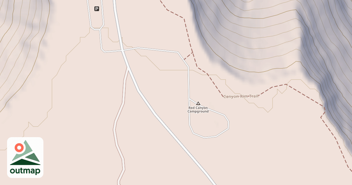 Map of RED CANYON C.G.