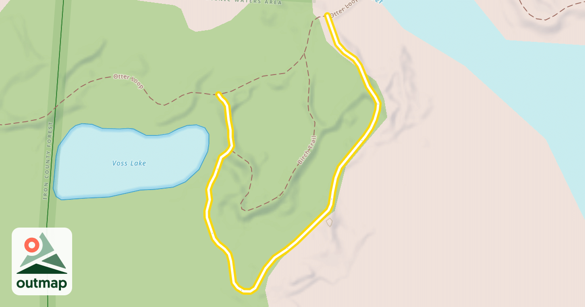 Map of Voss Lake Trail