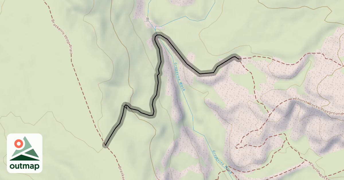 Map of Brackens Connector