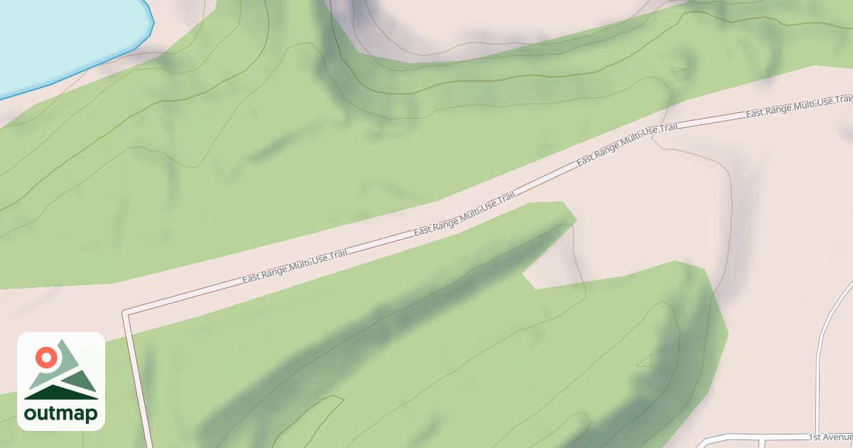 Map of East Range OHV Trail