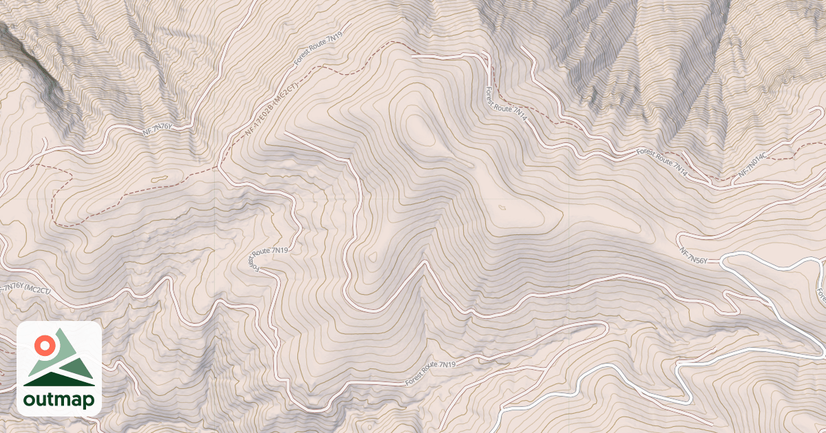 Map of USFS National Forest System Roads {2BE841FA-ABB9-4257-ACBC-2590190E0348}