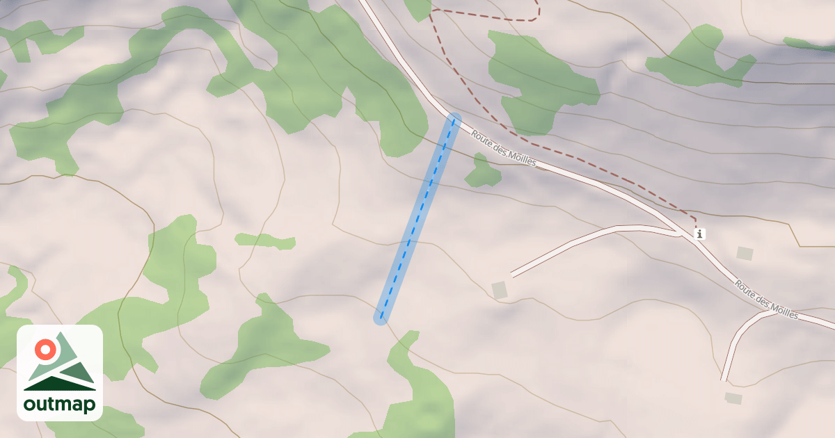 Map of (abandonné) piste
