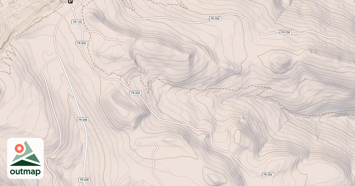 Map of USFS Motor Vehicle Use Map Roads {26E6DCF3-A6BC-4AFC-ADB8-F9BFFC9713EC}