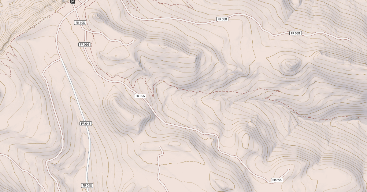Map preview of USFS Motor Vehicle Use Map Roads {26E6DCF3-A6BC-4AFC-ADB8-F9BFFC9713EC}