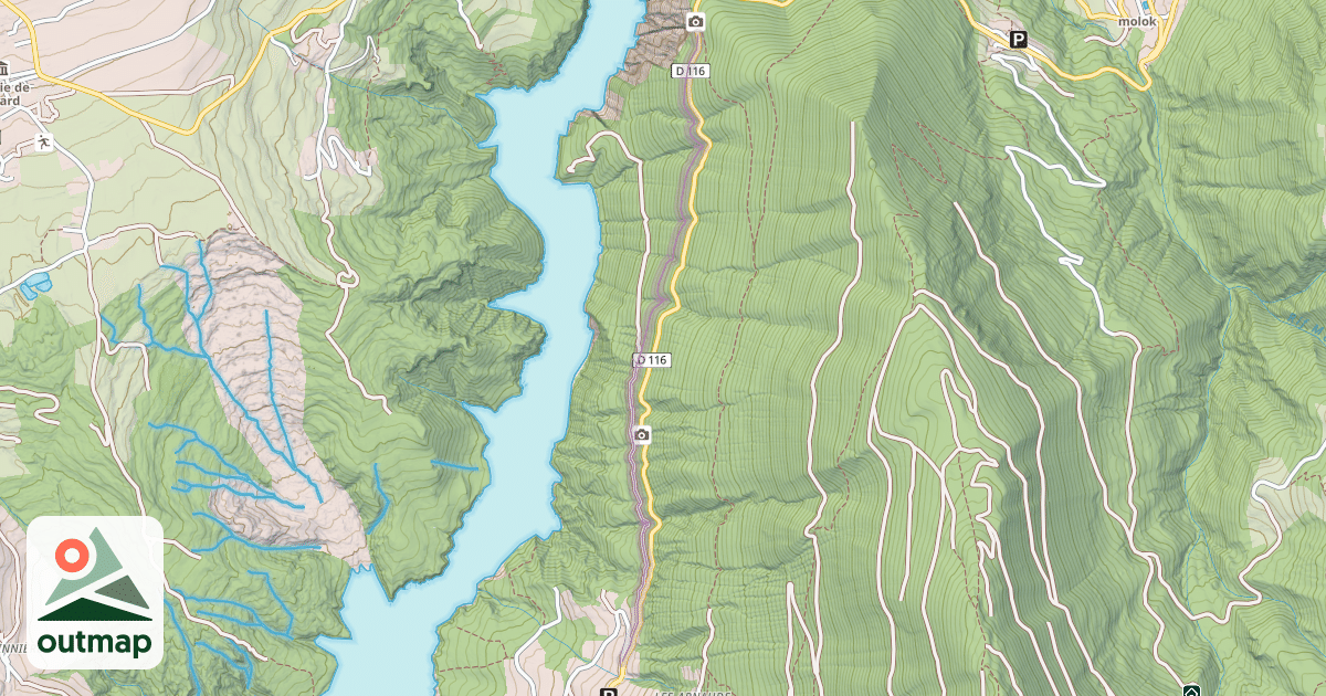 Map of Chemin de Côte du Théou