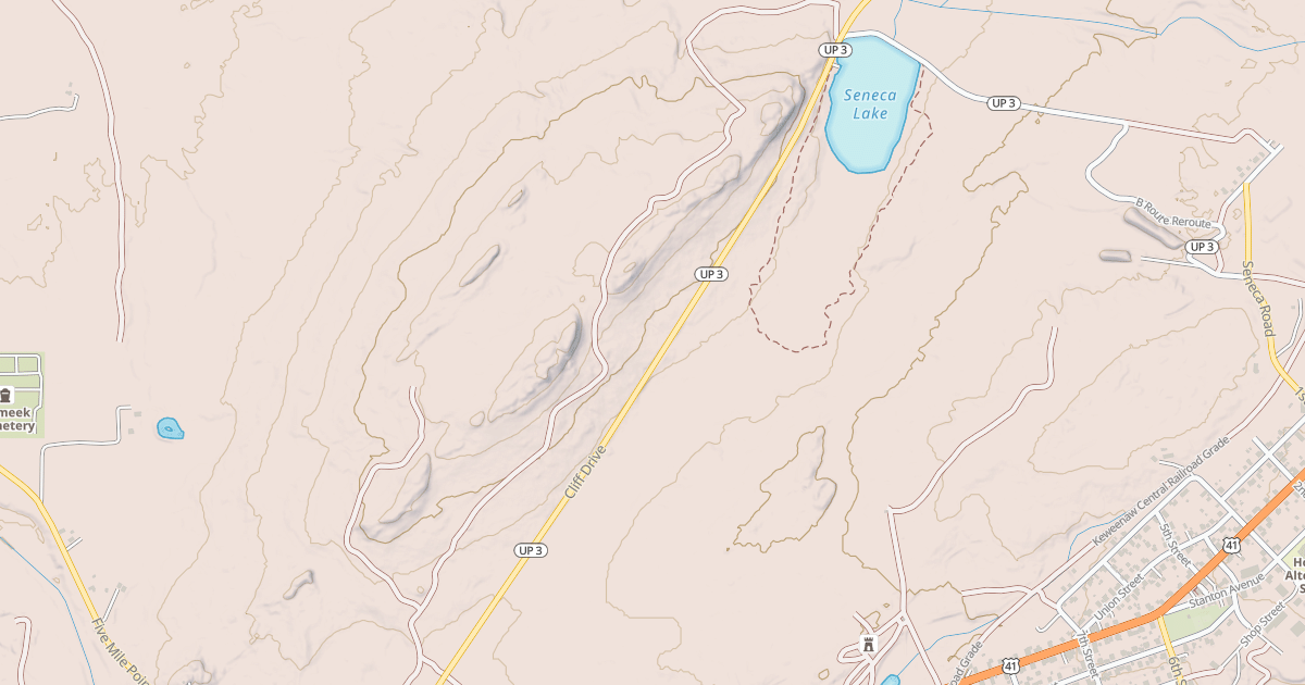Map preview of Keweenaw State Trail