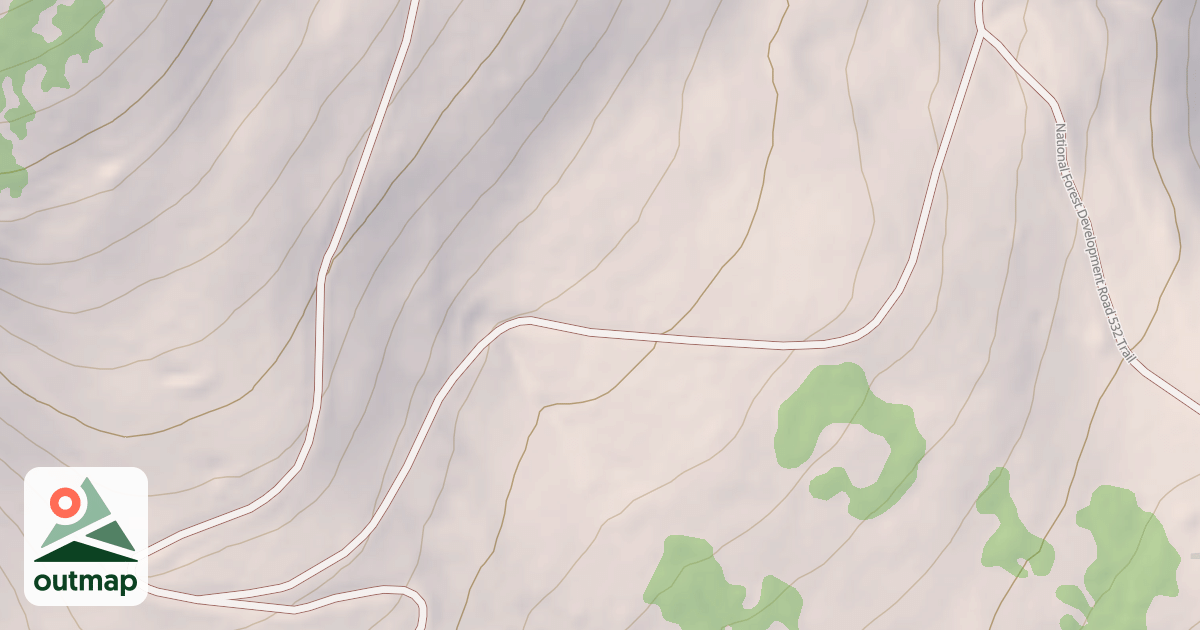Map of BUCKSKIN DIVIDE SPUR B