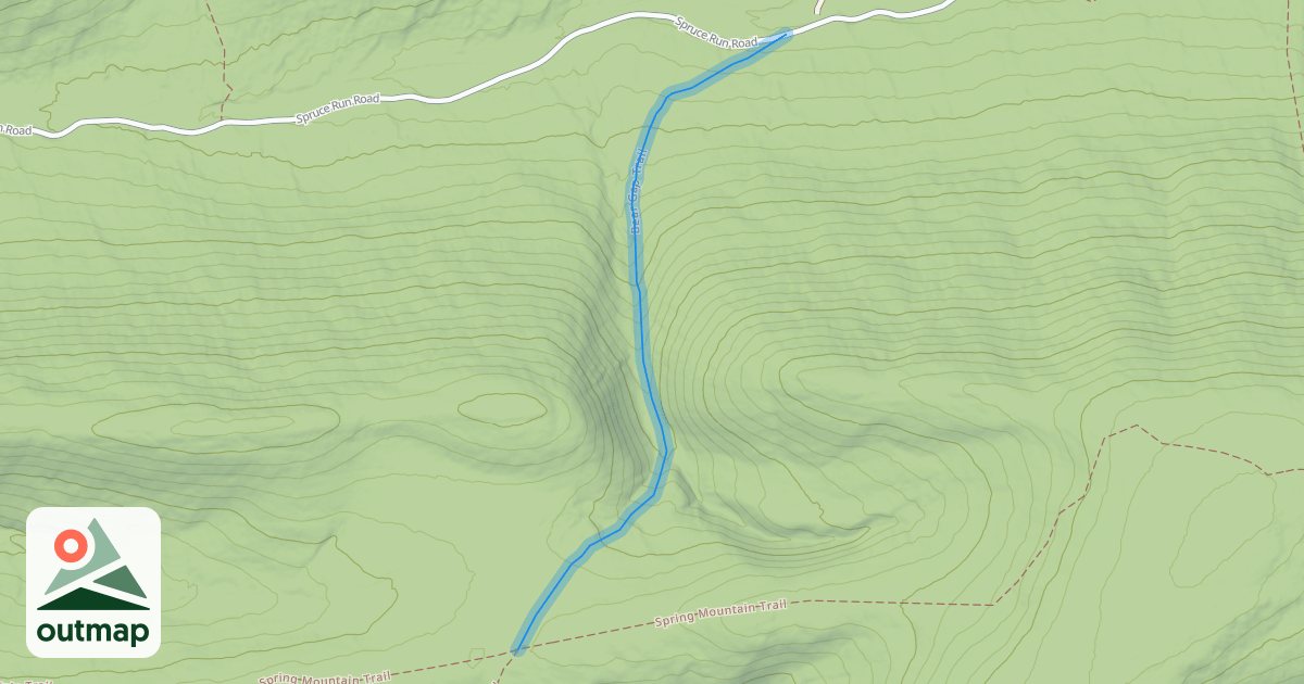 Map of Bear Gap Trail