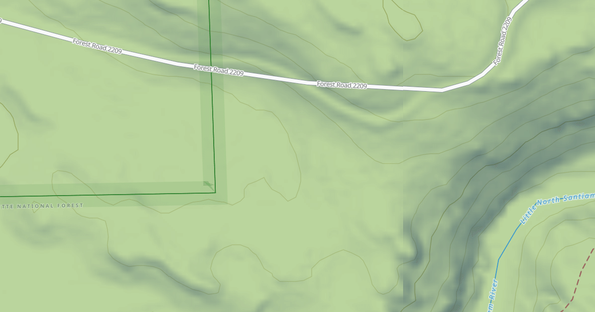 Map preview of USFS National Forest System Roads {9742406A-FC08-434C-BFDA-94B33A72C5F3}
