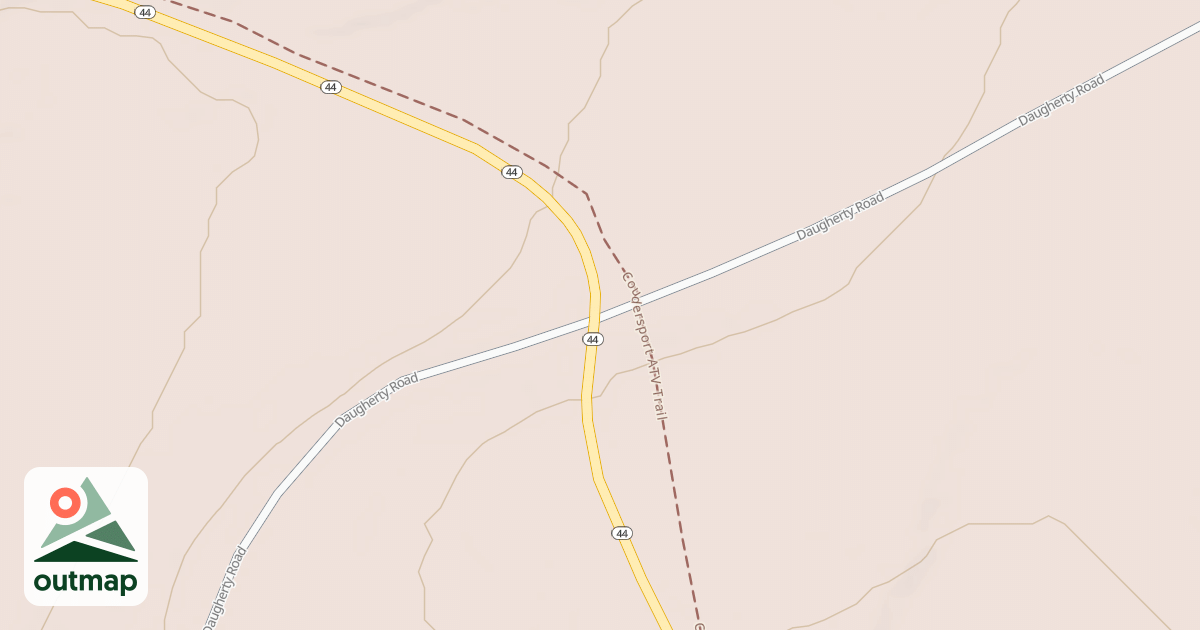 Map of Coudy Pike Snowmobile Trails