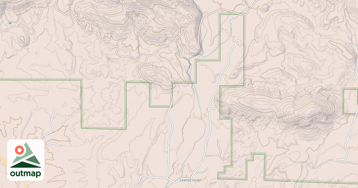 Map of CENTER POINT