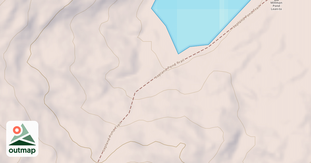 Map of Fishbrook Pond East Shore Trail