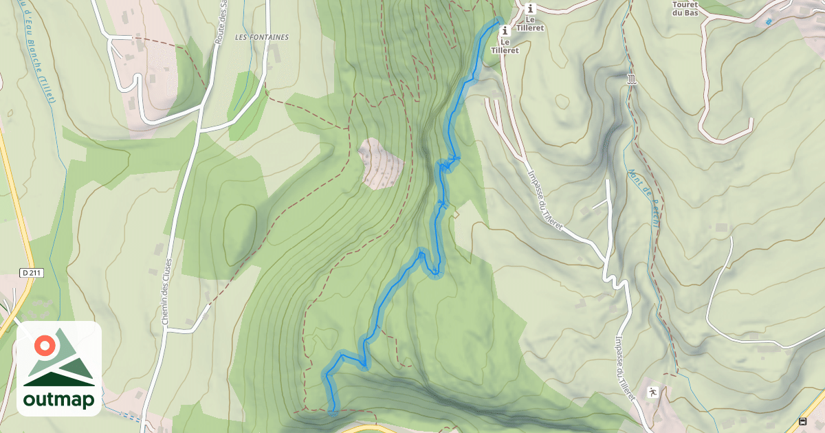 Map of Chemin de Saint-Saturnin