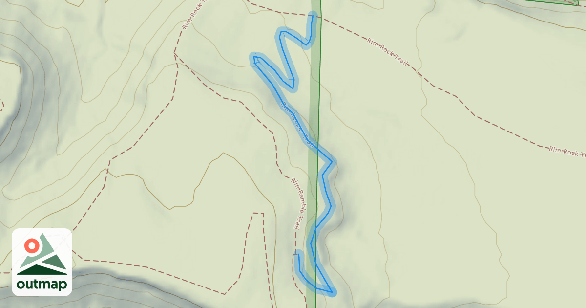 Map of Rim Reaper Trail