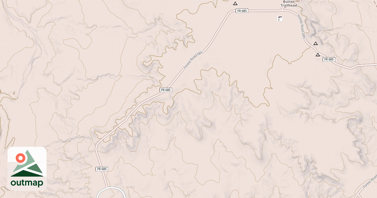 Map of ROAD 685