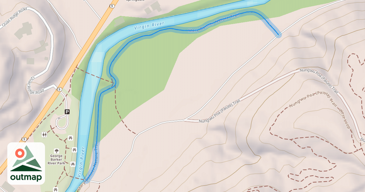 Map of Mary Bonner Nature Trail