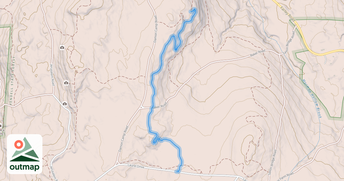Map of Hannah Swarton Trail