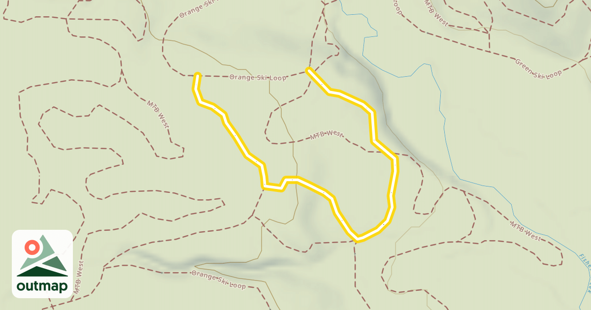 Map of Orange Ski Loop