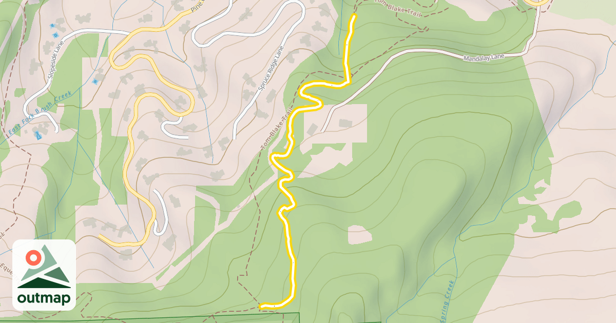 Map of Tom Blake Equestrian Trail