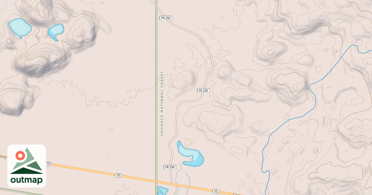 Map of EIGHTEEN MILE LAKE RD