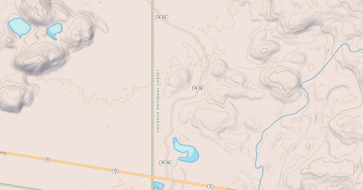 Map preview of EIGHTEEN MILE LAKE RD